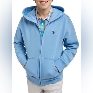 U.S. Polo Assn. Boys Fleece Zip-Up Hoodie